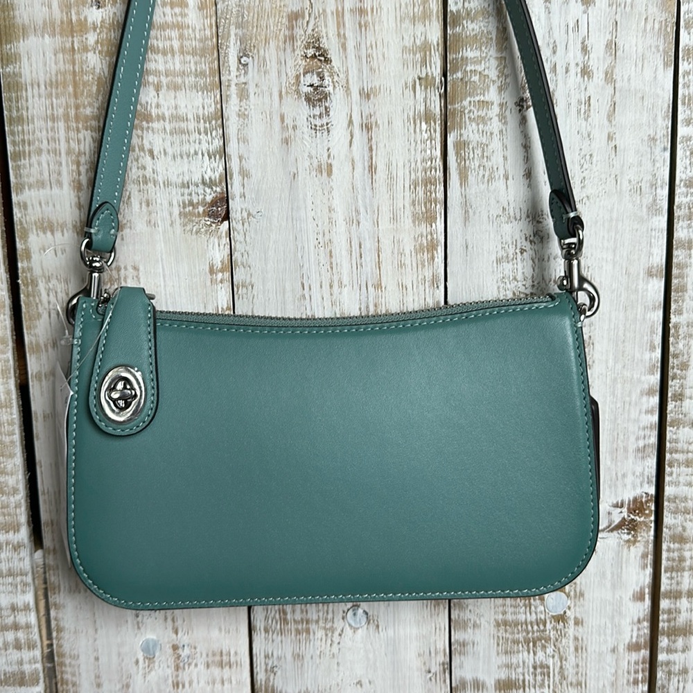 Coach Penn Shoulder Bag Purse Aquamarine New NWT
